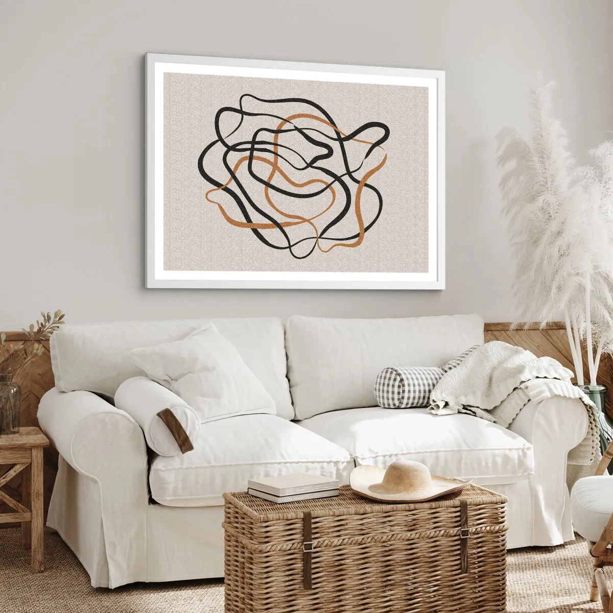 Plakat w białej ramie - Wszystko się pokręciło - 91x61 cm