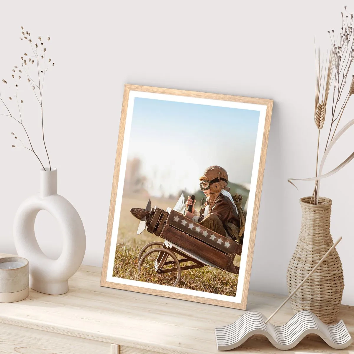 Plakat w ramie jasny dąb - Start ku marzeniu - 40x50 cm