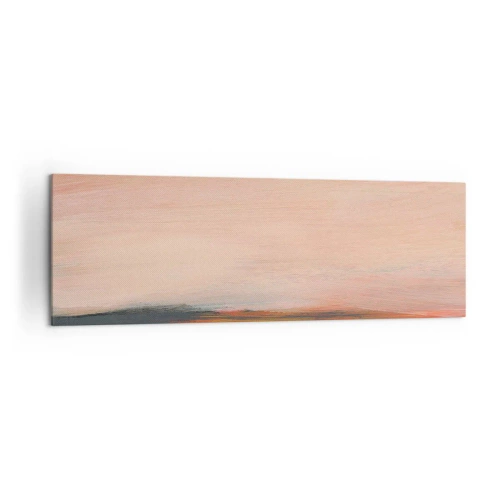 Obraz na płótnie - Krajobraz w różowych i złotych odcieniach - 160x50cm - W różowej tonacji - Nowoczesna dekoracja ścienna do salonu i sypialni ARTTOR