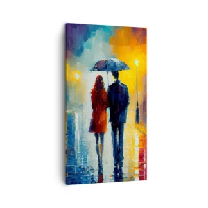 Obraz na płótnie - Razem – kolorowa noc - 45x80 cm