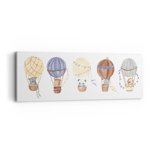 Obraz na płótnie - Przyjaciele w podróży - 90x30 cm