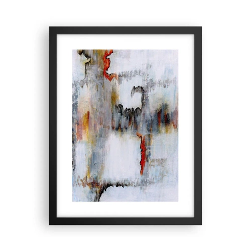 Plakat w czarnej ramie - Patykiem na wodzie - 30x40 cm