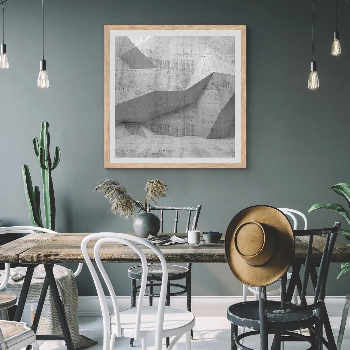 Plakat w ramie jasny dąb - Prawdziwe wyzwanie - 50x50 cm