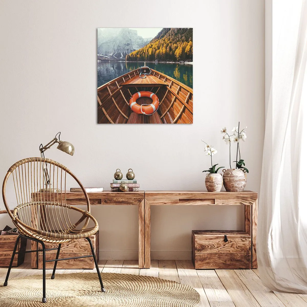 Obraz na płótnie - Górska wycieczka - 50x50 cm