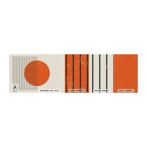Fototapeta Próbka Samoprzylepna Deluxe Sticker - Zawsze słońce - Słońce, Minimalistyczny, Linie - 100x30 cm