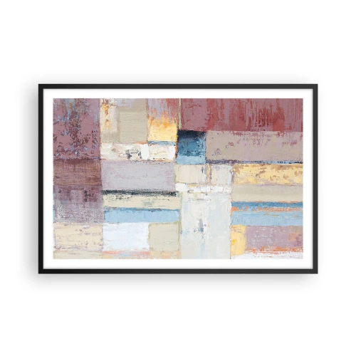 Plakat w czarnej ramie - Spokój geometrii - 91x61 cm