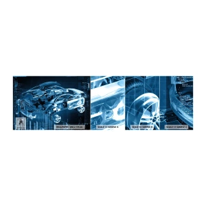 Fototapeta Próbka Samoprzylepna Deluxe Sticker - Inżynierska anatomia - Motoryzacja, Samochód, Koncepcja - 100x30 cm