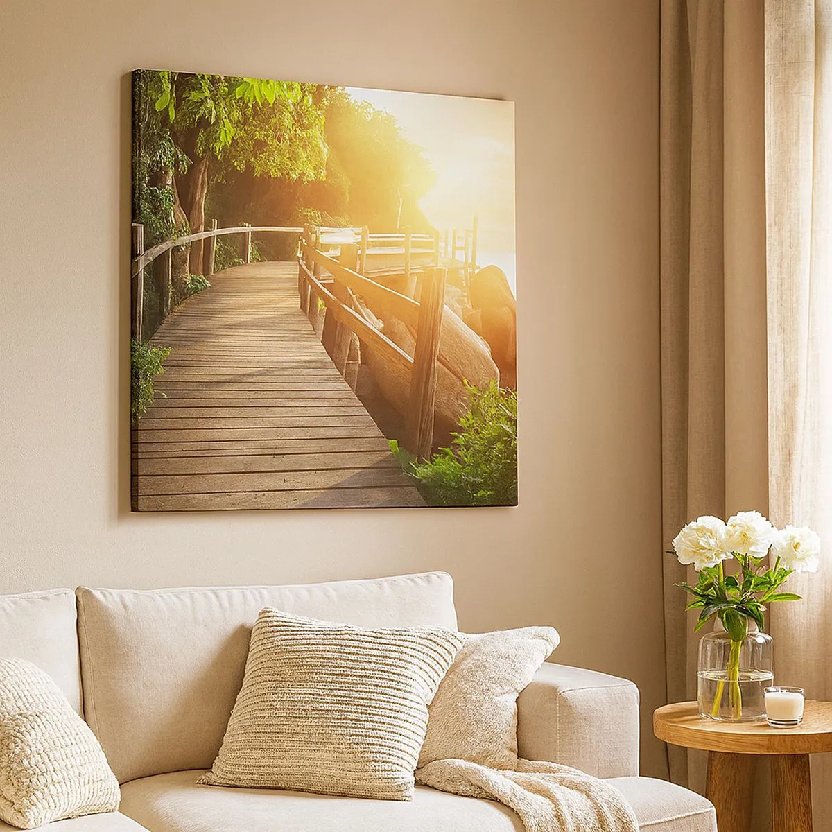 Obraz na płótnie - Kolejny zakręt, kolejne cuda - 30x30 cm