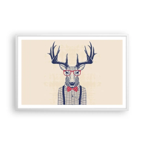 Plakat w białej ramie - Zabawna ekstrawagancja - 91x61 cm