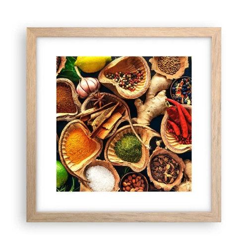 Plakat w ramie jasny dąb - Bierz, co chcesz - 30x30 cm