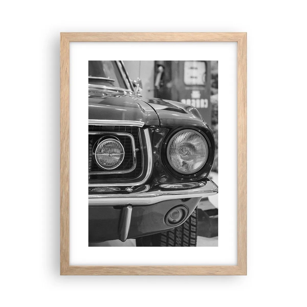 Plakat w ramie jasny dąb - Ostra jazda - 30x40 cm