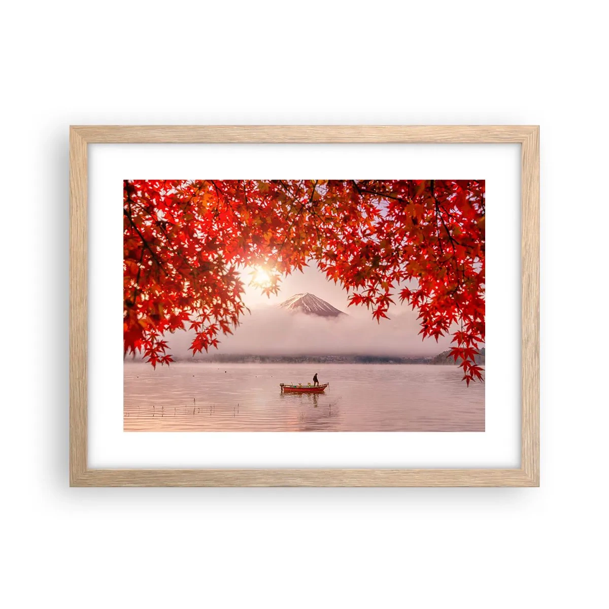 Plakat w ramie jasny dąb - W japońskim klimacie - 40x30 cm