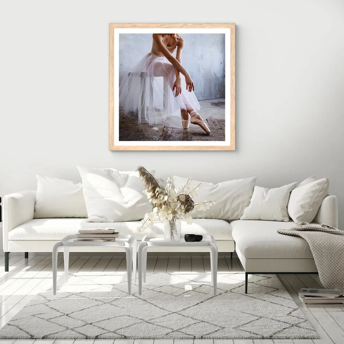 Plakat w ramie jasny dąb - Zanim zabłysną światła rampy - 60x60 cm