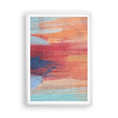 Plakat w białej ramie - Spłynąć tęczą - 70x100 cm