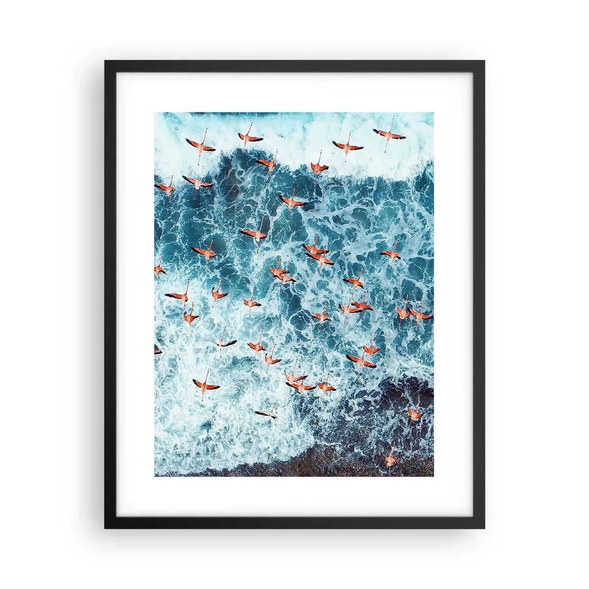 Plakat w czarnej ramie - Nadmorska parada - 40x50 cm