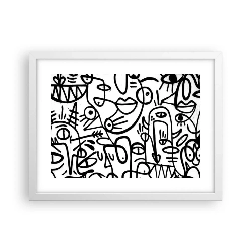 Plakat w białej ramie - Twarze i miraże - 40x30 cm