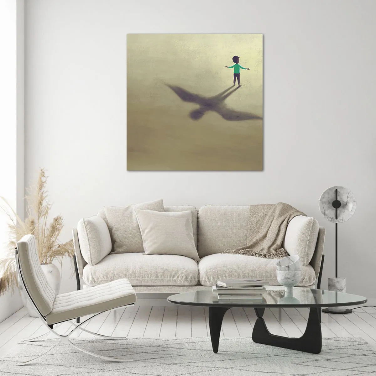 Obraz na szkle - Bohater przyszłości - 50x50 cm