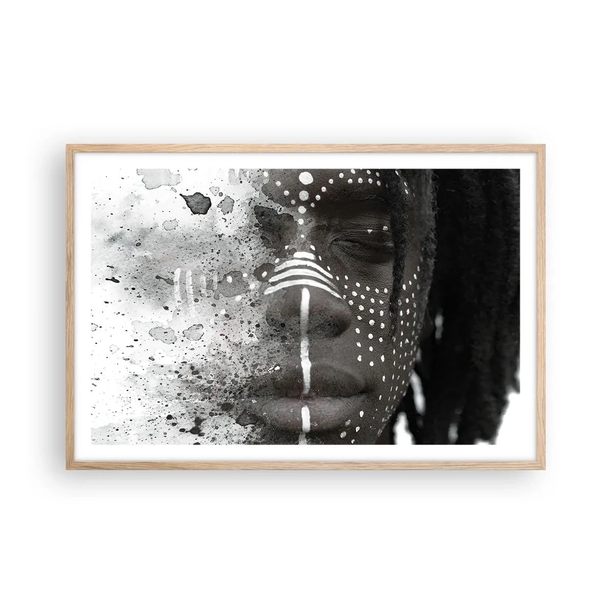 Plakat w ramie jasny dąb - Odkryj pierwotnego ducha - 91x61 cm