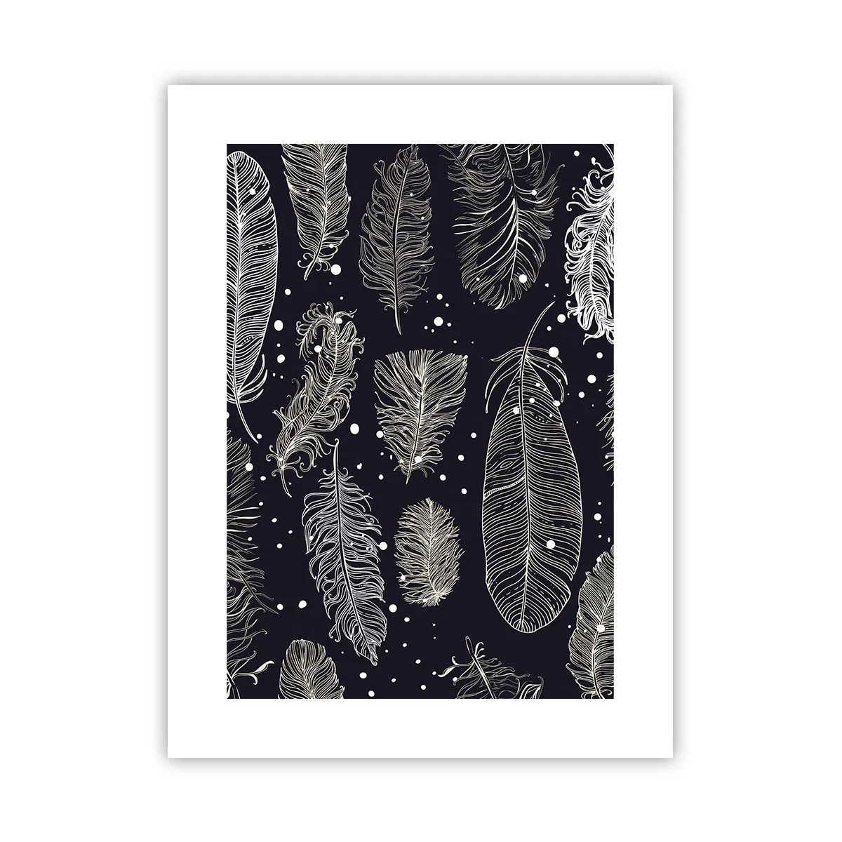 Plakat - Pierzasta koronka - 30x40 cm