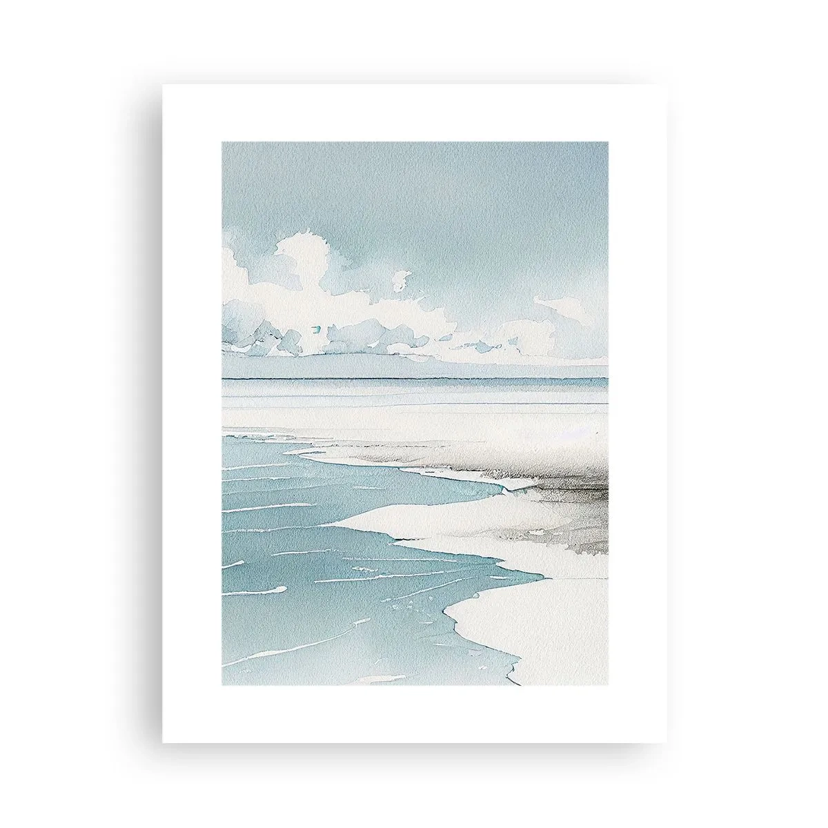 Plakat - Łagodny przypływ - 30x40 cm
