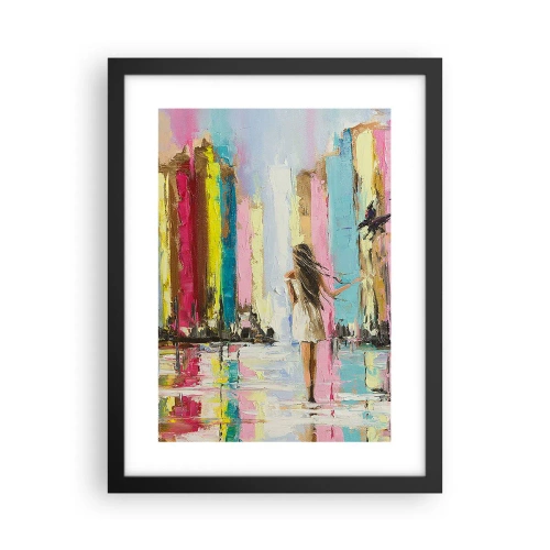 Plakat w czarnej ramie - Idż za mną - 30x40 cm