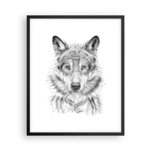 Plakat w czarnej ramie - Urodzony przywódca - 40x50 cm