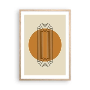 Plakat w ramie jasny dąb - Plan doskonały - 50x70 cm