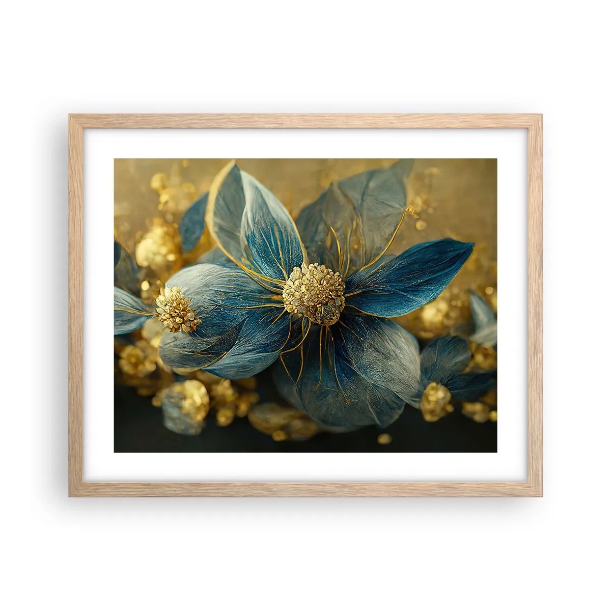 Plakat w ramie jasny dąb - Zakwitnąć złotem - 50x40 cm
