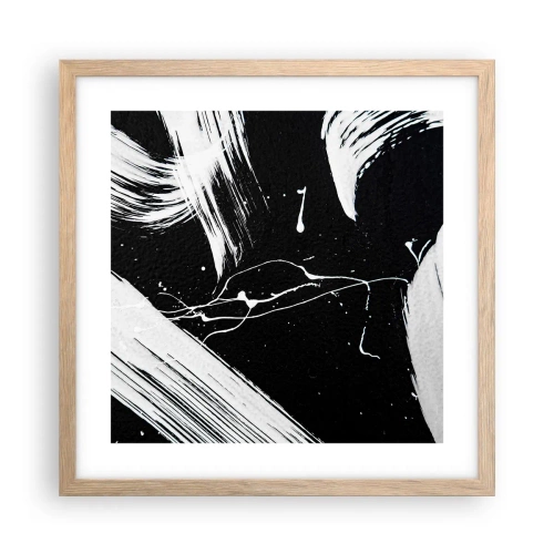 Plakat w ramie jasny dąb - Przełamać mrok - 40x40 cm