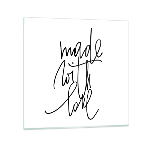 Obraz na szkle - Najlepsza marka - 30x30 cm