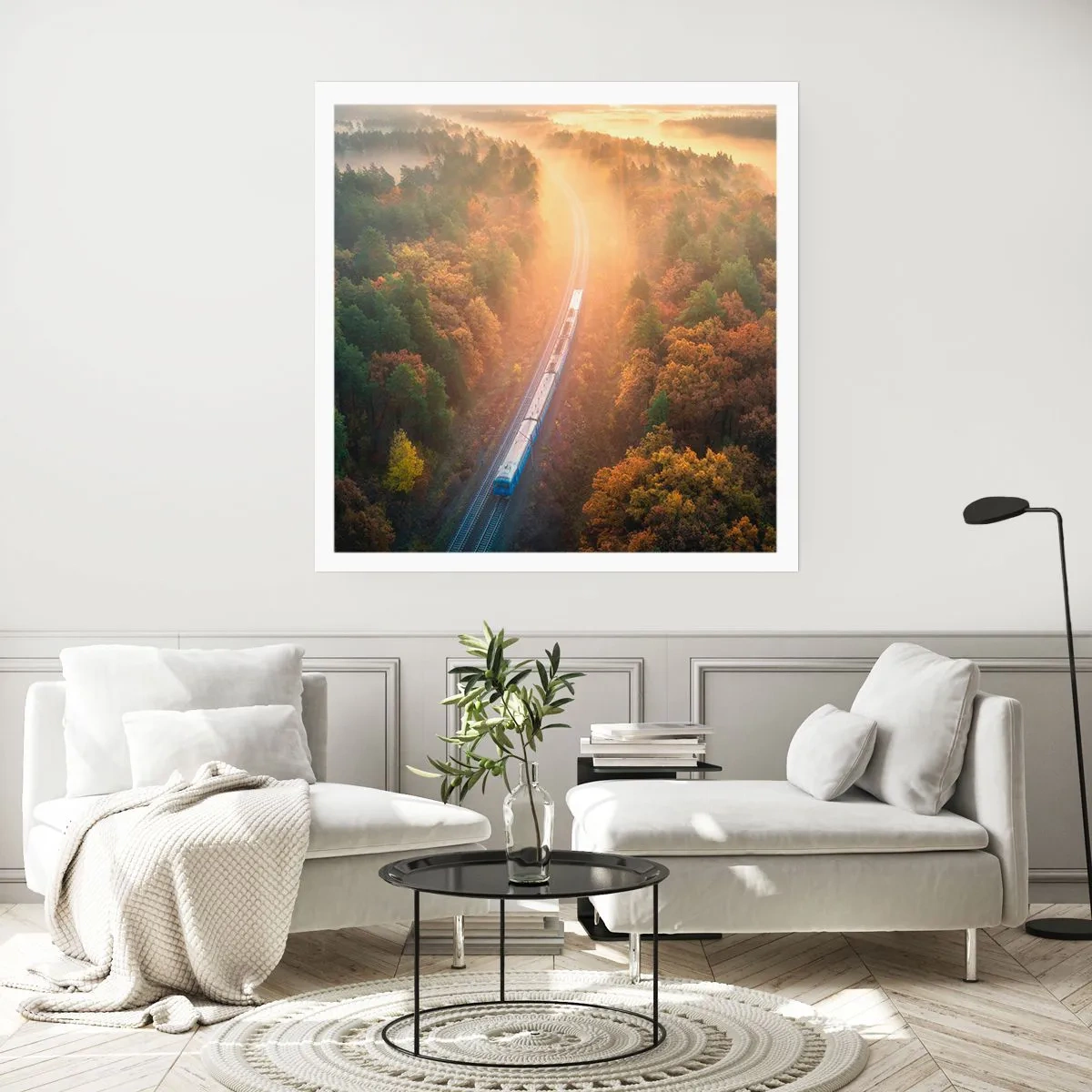 Plakat - Jesienna podróż - 60x60 cm