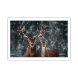 Plakat - Pan lasu z małżonką - 91x61 cm