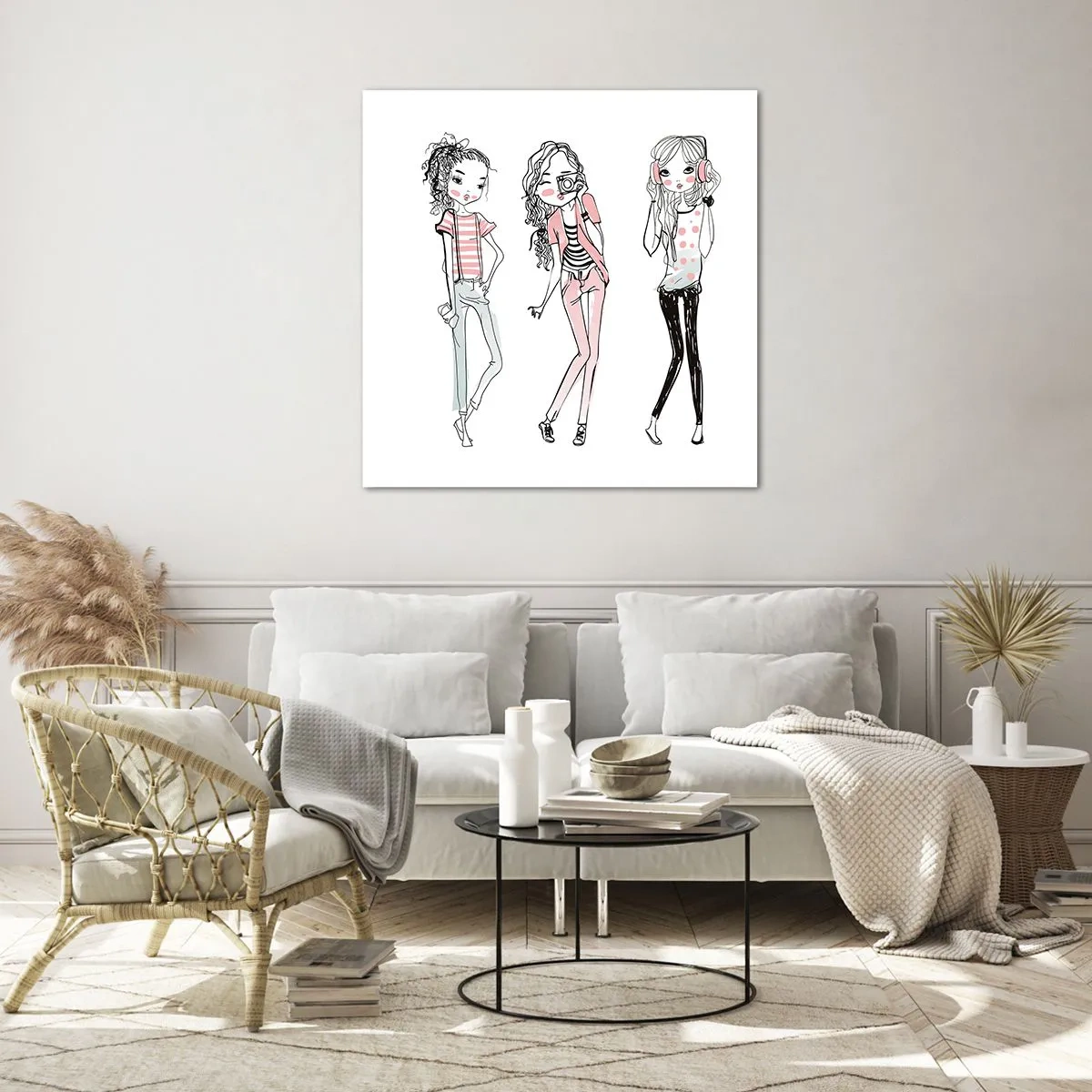 Obraz na szkle - Będzie, będzie zabawa - 70x70 cm