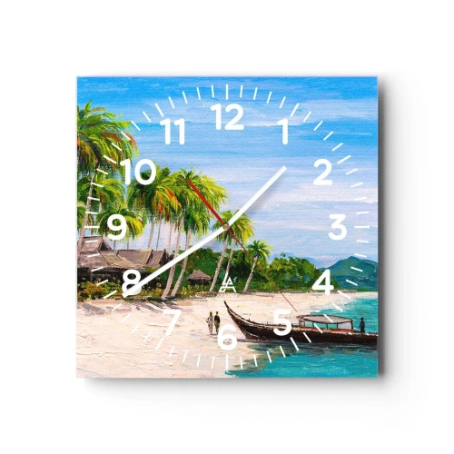 Zegar ścienny - Egzotyczny sen - 40x40 cm