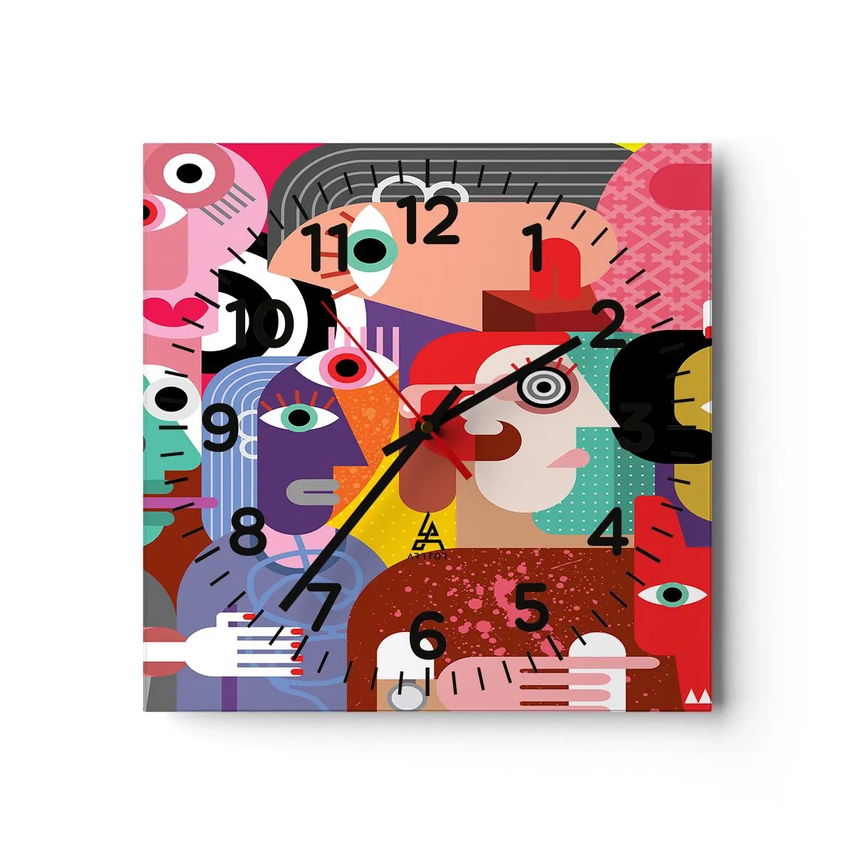 Zegar ścienny - My od pana Picassa - 40x40 cm