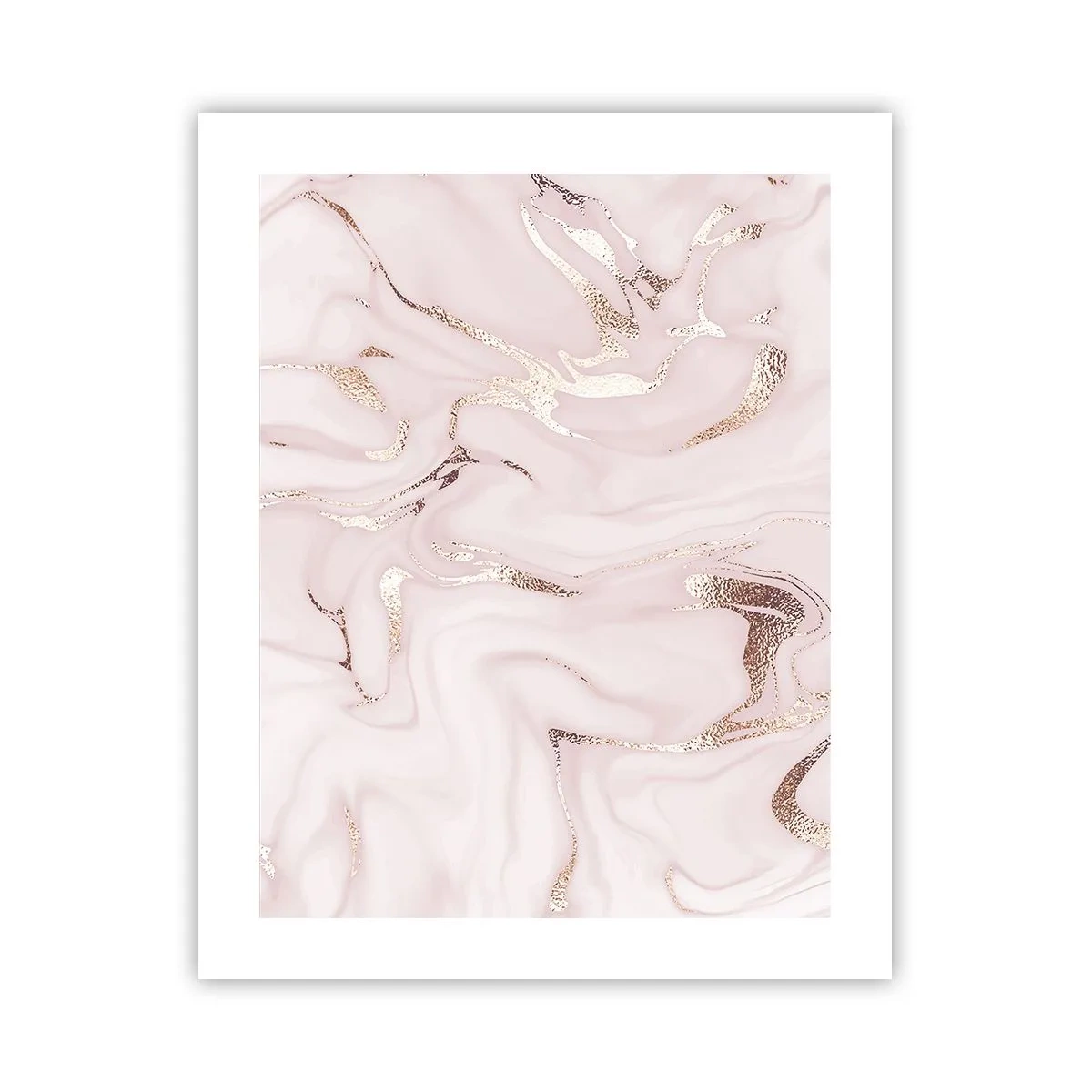 Plakat - W różowym szale - 40x50 cm