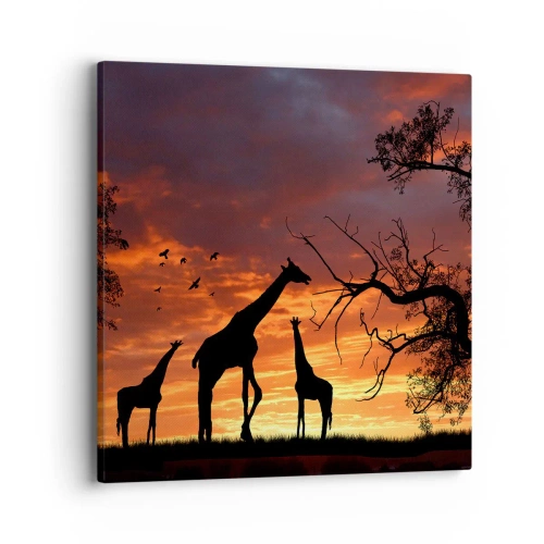 Obraz na płótnie - Mała kolacja w gronie najbliższych - 40x40 cm