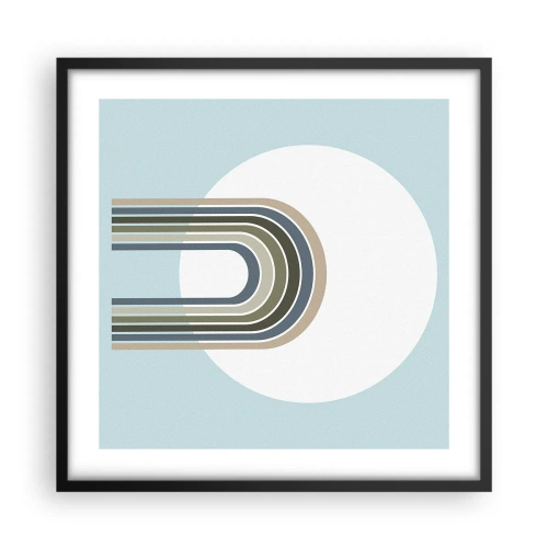 Plakat w czarnej ramie - Nieodparte przyciąganie - 50x50 cm