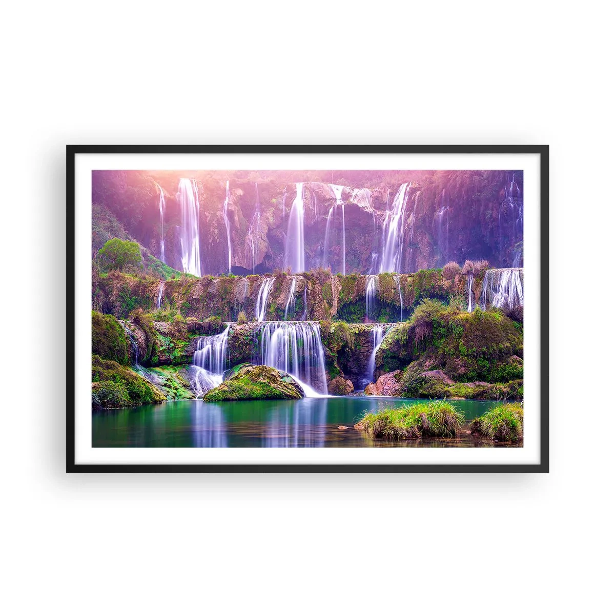 Plakat w czarnej ramie - Schody do nieba - 91x61 cm