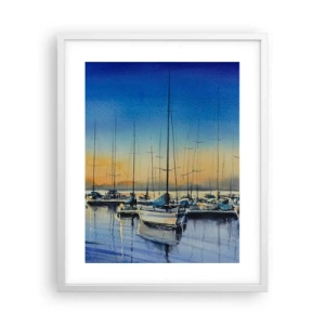 Plakat w białej ramie - Koniec dobrego dnia - 40x50 cm