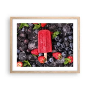 Plakat w ramie jasny dąb - Smak gorącego lata - 50x40 cm