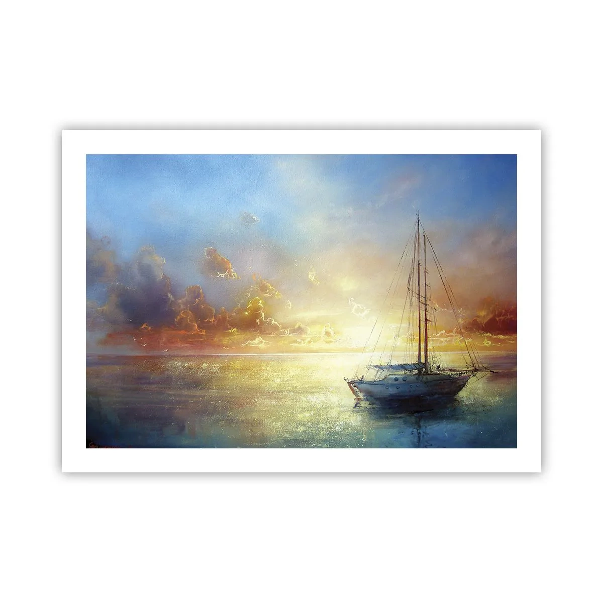 Plakat - W złotej zatoce - 70x50 cm