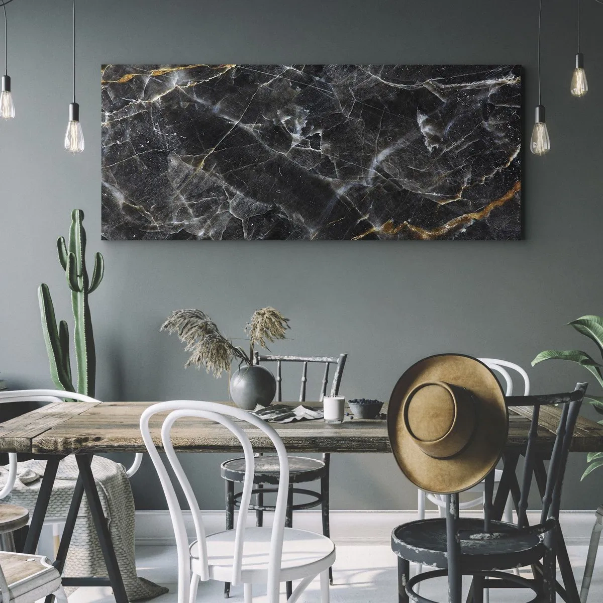 Obraz na płótnie - Wewnętrzne życie kamienia - 100x40 cm