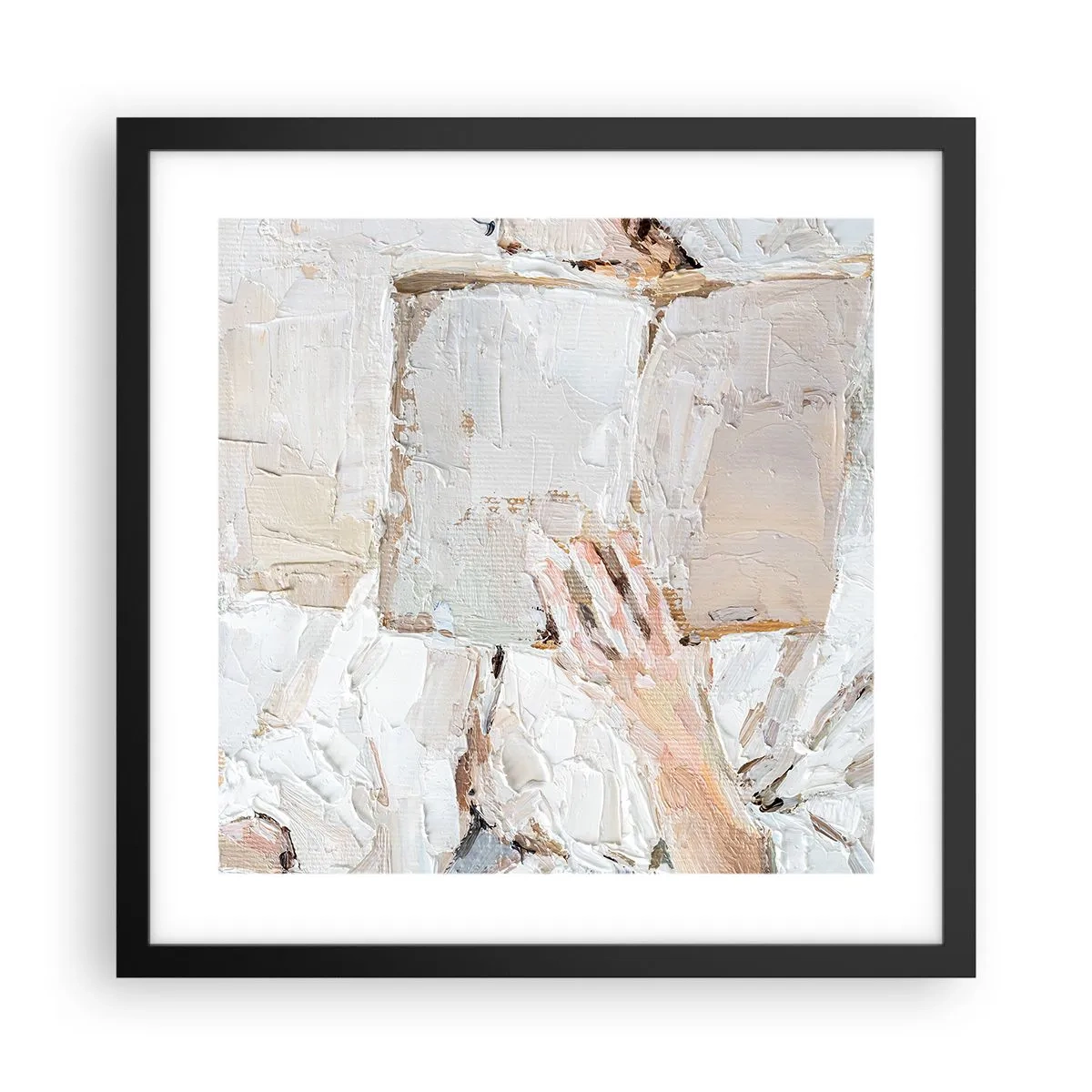 Plakat w czarnej ramie - W innym świecie - 40x40 cm