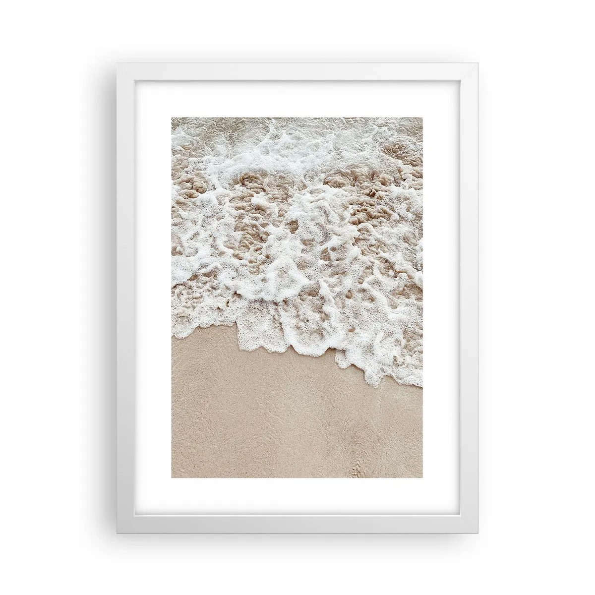 Plakat w białej ramie - Zaraz wracam - 30x40 cm