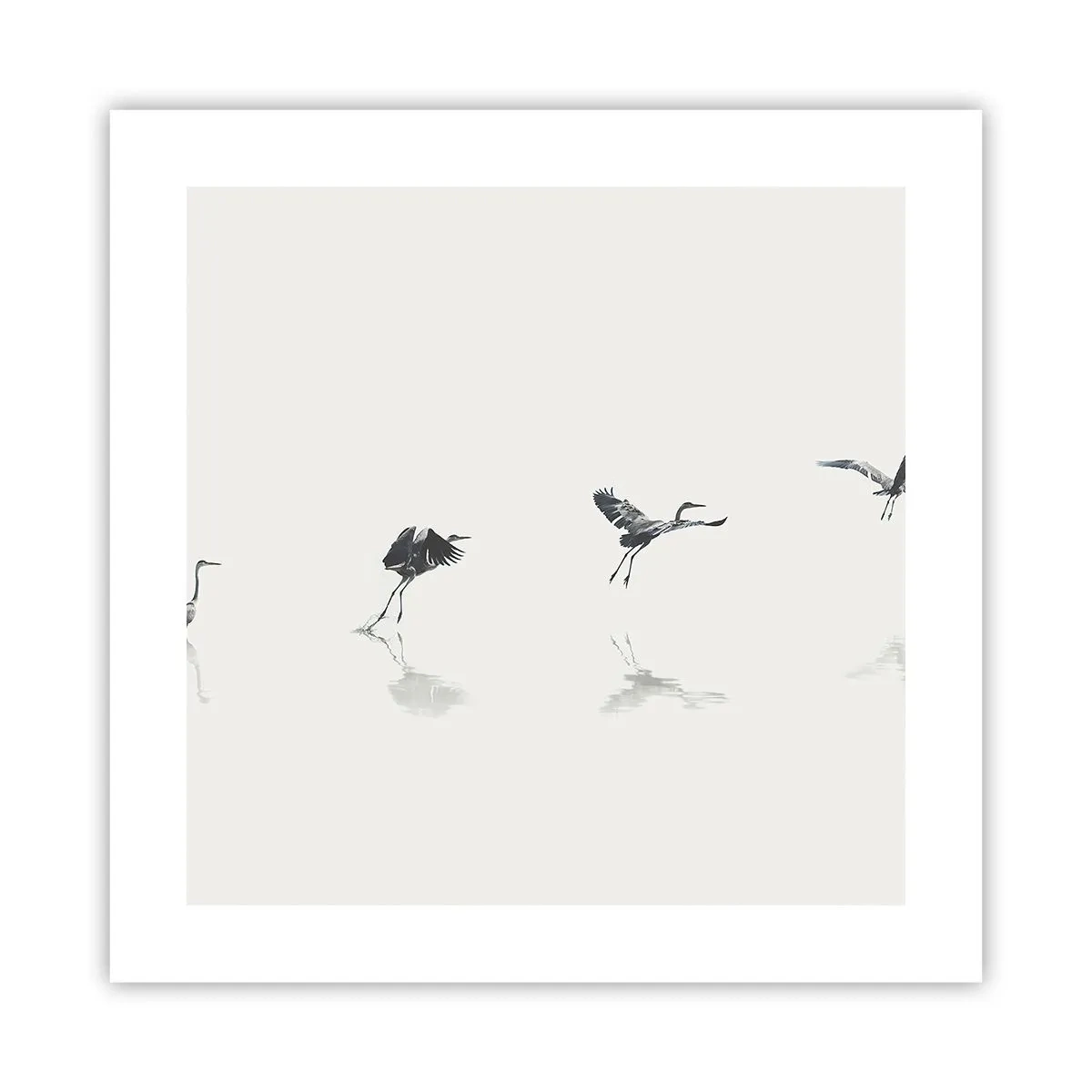 Plakat - Cztery proste kroki - 40x40 cm