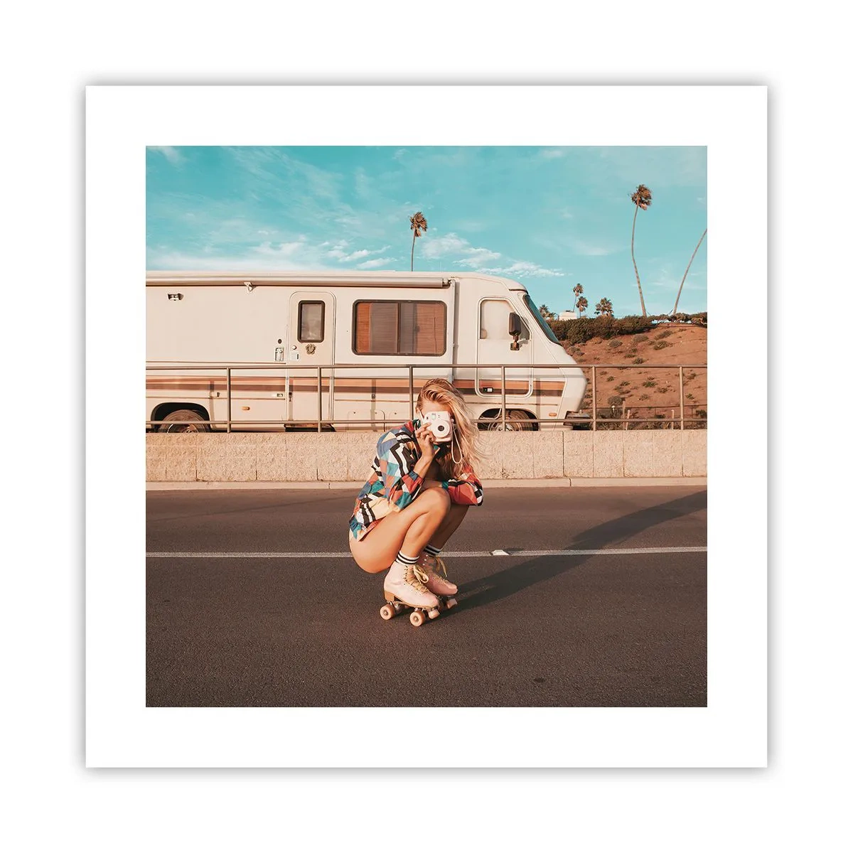 Plakat - Uśmiech, proszę! - 40x40 cm