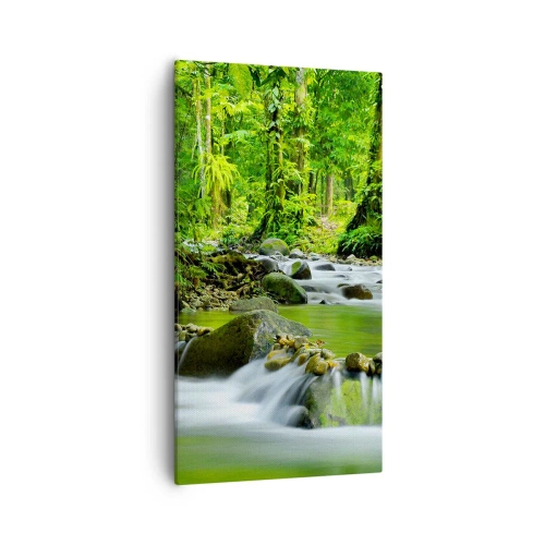 Obraz na płótnie - Popłynąć w morzu zieleni - 55x100 cm