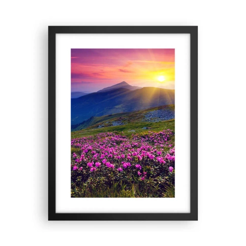 Plakat w czarnej ramie - … A dokoła pachnie kosodrzewina i wonieją zioła - 30x40 cm