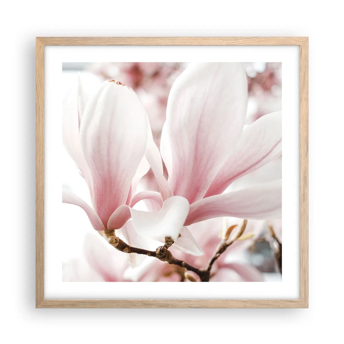 Plakat w ramie jasny dąb - Bezmiar czułości - 50x50 cm